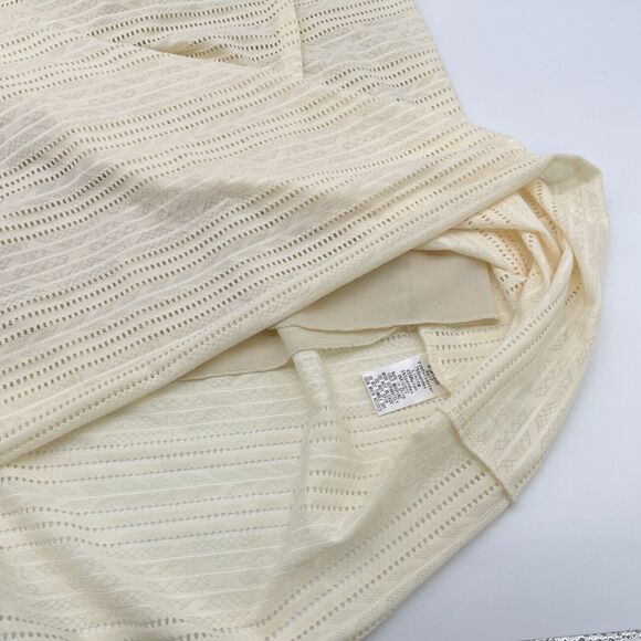 Bohme Smocked Dress Womens Size Large Natural Prairie Bohemian Flowy Farmcore - Picture 8 of 12